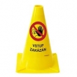 Warning signs and cones