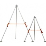 Telescopic tripods and accessories.
