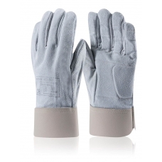 Full leather gloves ANTI Gray
