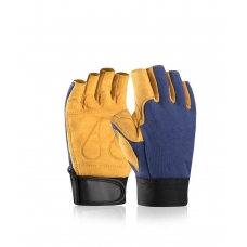 Combined gloves ARDON®AUGUST - without fingertips Blue