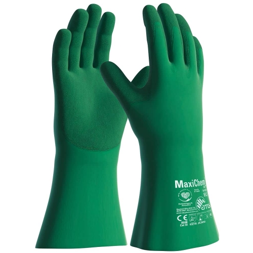 ATG® chemical gloves MaxiChem® Cut™ 76-833 - TRItech™ Green