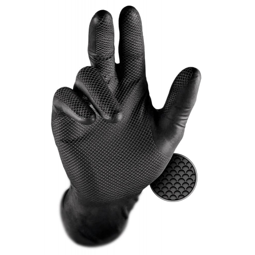 Disposable gloves GRIPPAZ® 246A BLACK Black