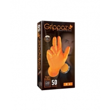Jednorázové rukavice GRIPPAZ® 246 oranžové 50 ks 08/M 
