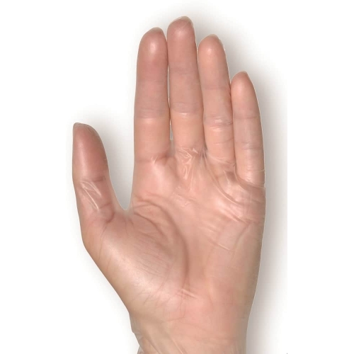 Jednorazové rukavice PROTECTS HYGIENIC VINYL - nepudrované - priehľadné