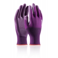 ARDON®GREEN TOUCH dipped gloves - with sales label Pink