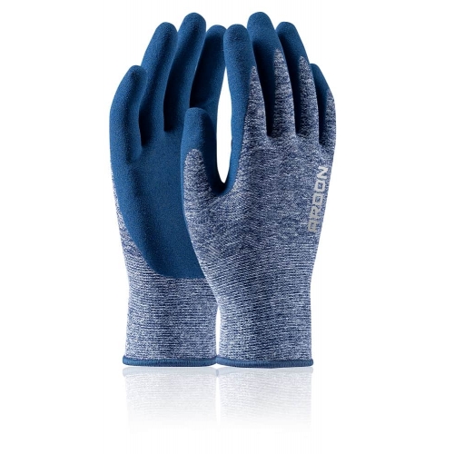 ARDON®NATURE TOUCH dipped gloves - with sales label, blue Blue