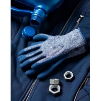 ARDON®NATURE TOUCH dipped gloves - with sales label, blue Blue