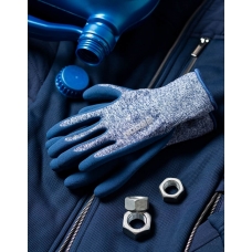 ARDON®NATURE TOUCH dipped gloves - with sales label, blue Blue