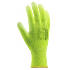 Dipped gloves ARDONSAFETY/BUCK yellow - with sales label Yellow