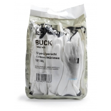 ARDONSAFETY/BUCK WHITE dipped gloves - retail package - 12 pairs White