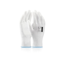 ARDONSAFETY/BUCK WHITE dipped gloves - retail package - 12 pairs White