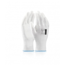 ARDONSAFETY/BUCK WHITE dipped gloves - retail package - 12 pairs White
