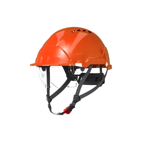 Helmet PAB WH1-0 with integrated visor red