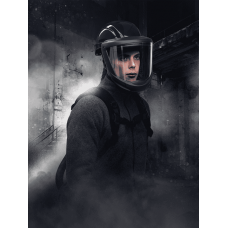 Protective helmet with visor Sundström SR 580 Blue