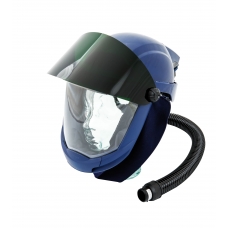 SR 587/SR 580 Protective helmet with visor and gold shield Sundström Blue