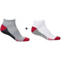 Socks DUO RED, 2 pairs in a package Red