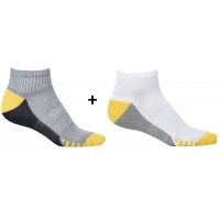 Socks DUO YELLOW, 2 pairs in a package Yellow