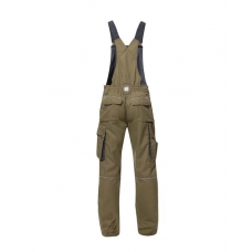 Nohavice s náprsenkou ARDON®SUMMER khaki predĺžené 