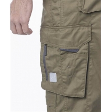 Nohavice s náprsenkou ARDON®SUMMER khaki predĺžené 