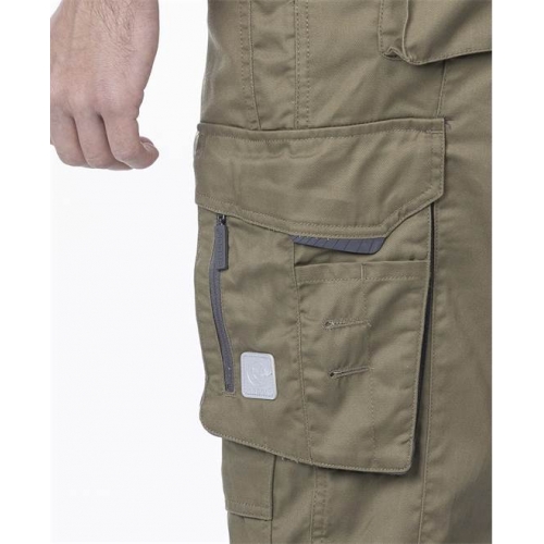 Nohavice s náprsenkou ARDON®SUMMER khaki predĺžené
