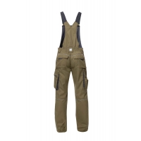 Nohavice s náprsenkou ARDON®SUMMER khaki skrátené