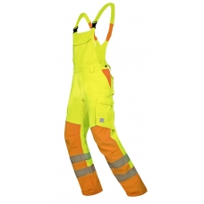 Pants with bib ARDON®SIGNAL yellow Yellow-orange