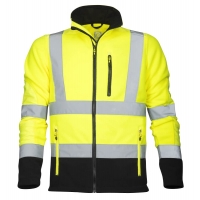 Yellow hi-viz fleece sweatshirt Yellow