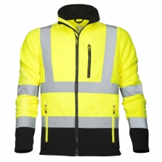 Yellow hi-viz fleece sweatshirt Yellow