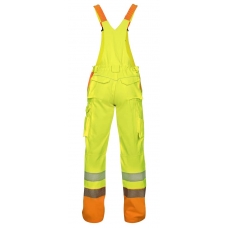 Pants with bib ARDON®SIGNAL shortened yellow Yellow-orange
