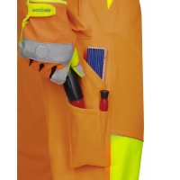 Pants with bib ARDON®SIGNAL shortened orange Orange-yellow