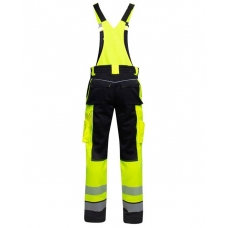 Nohavice s náprsenkou ARDON®SIGNAL+ žlto-čierne skrátené S