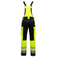Nohavice s náprsenkou ARDON®SIGNAL+ žlto-čierne predĺžené S 