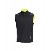 Winter softshell vest ARDON®VISION, black-yellow S Black-yellow