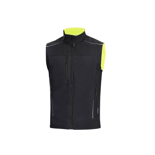 Winter softshell vest ARDON®VISION, black-yellow S Black-yellow