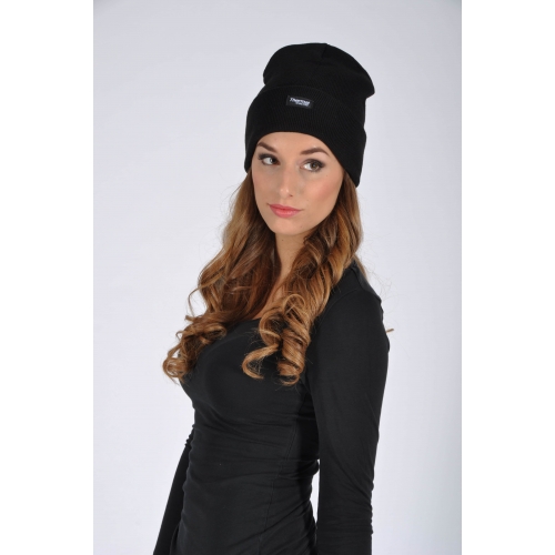 Knitted winter hat + fleece lining ARDON®OSKAR Black