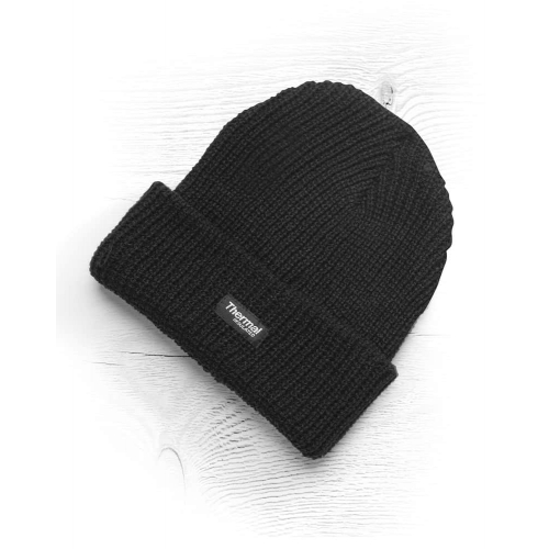 Knitted winter hat + fleece lining ARDON®OSKAR Black