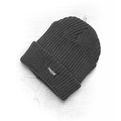 Knitted winter hat + fleece lining ARDON®EDWIN Gray