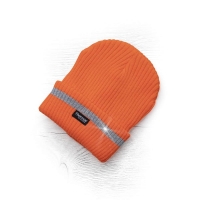 Knitted winter hat + hi-viz fleece lining ARDON®SPARK orange Orange