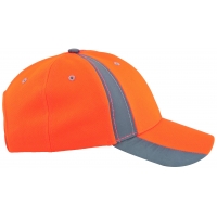 Cap with hi-viz visor with reflex. stripe ARDON®TWINKLE orange Orange
