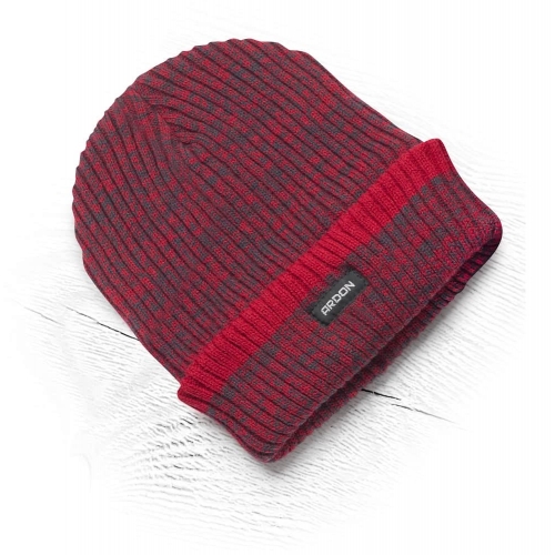 Knitted winter hat + fleece lining ARDON®VISION Neo red Red