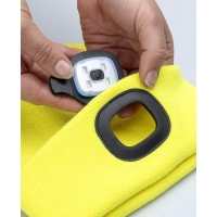Zimná čiapka s LED svietlomARDON®BOAST, žltá hi-vis