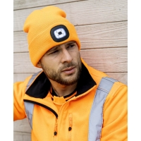 Winter cap with LED light ARDON®BOAST, orange hi-vis Orange