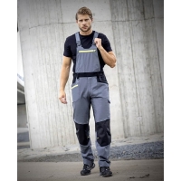 Pants with bib ARDON®4Xstretch® gray 46 gray (light)