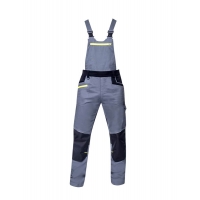 Pants with bib ARDON®4Xstretch® gray 46 gray (light)