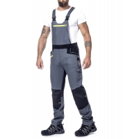 Pants with bib ARDON®4Xstretch® gray 46 gray (light)