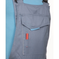 Pants with bib ARDON®SUMMER short gray Gray