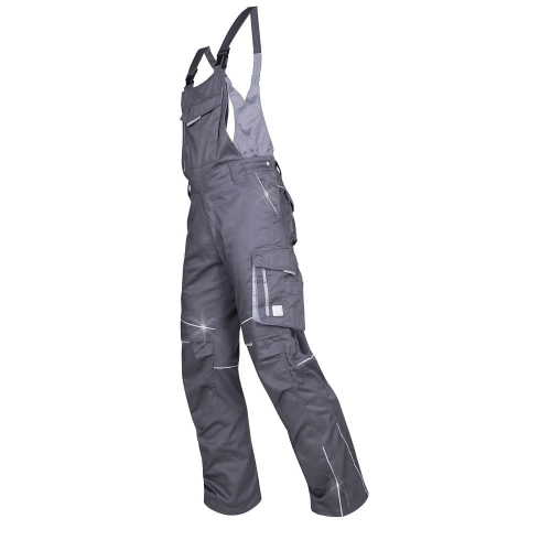 Nohavice s náprsenkou ARDON®SUMMER predĺžené tmavo sivé