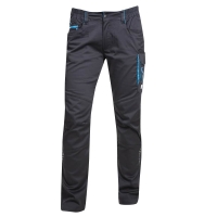 Waist pants ARDON®FLORET black-blue Black-turquoise