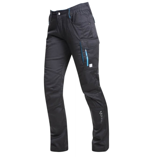 Waist pants ARDON®FLORET black-blue Black-turquoise