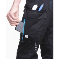 Waist pants ARDON®FLORET black-blue Black-turquoise